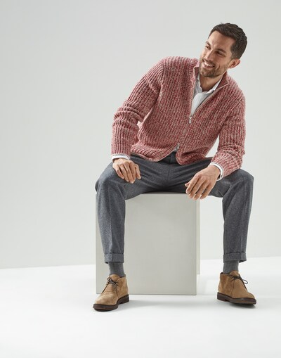 Zip-front Cardigan - Full look