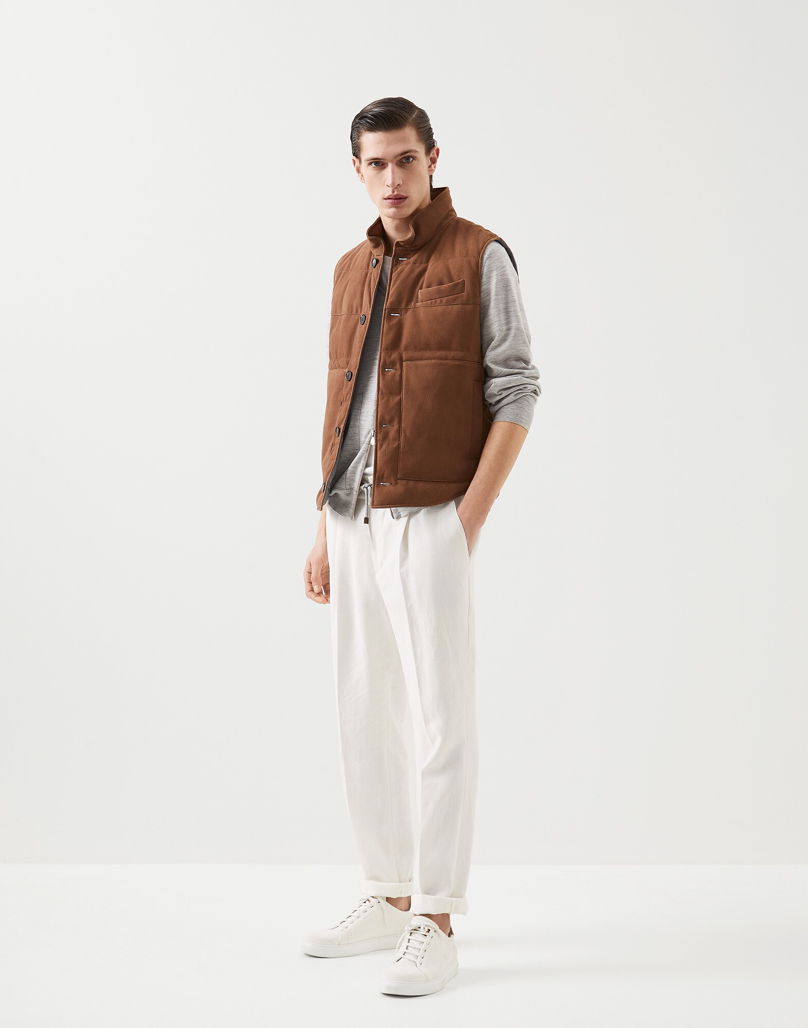 Zip-front Cardigan - Full look