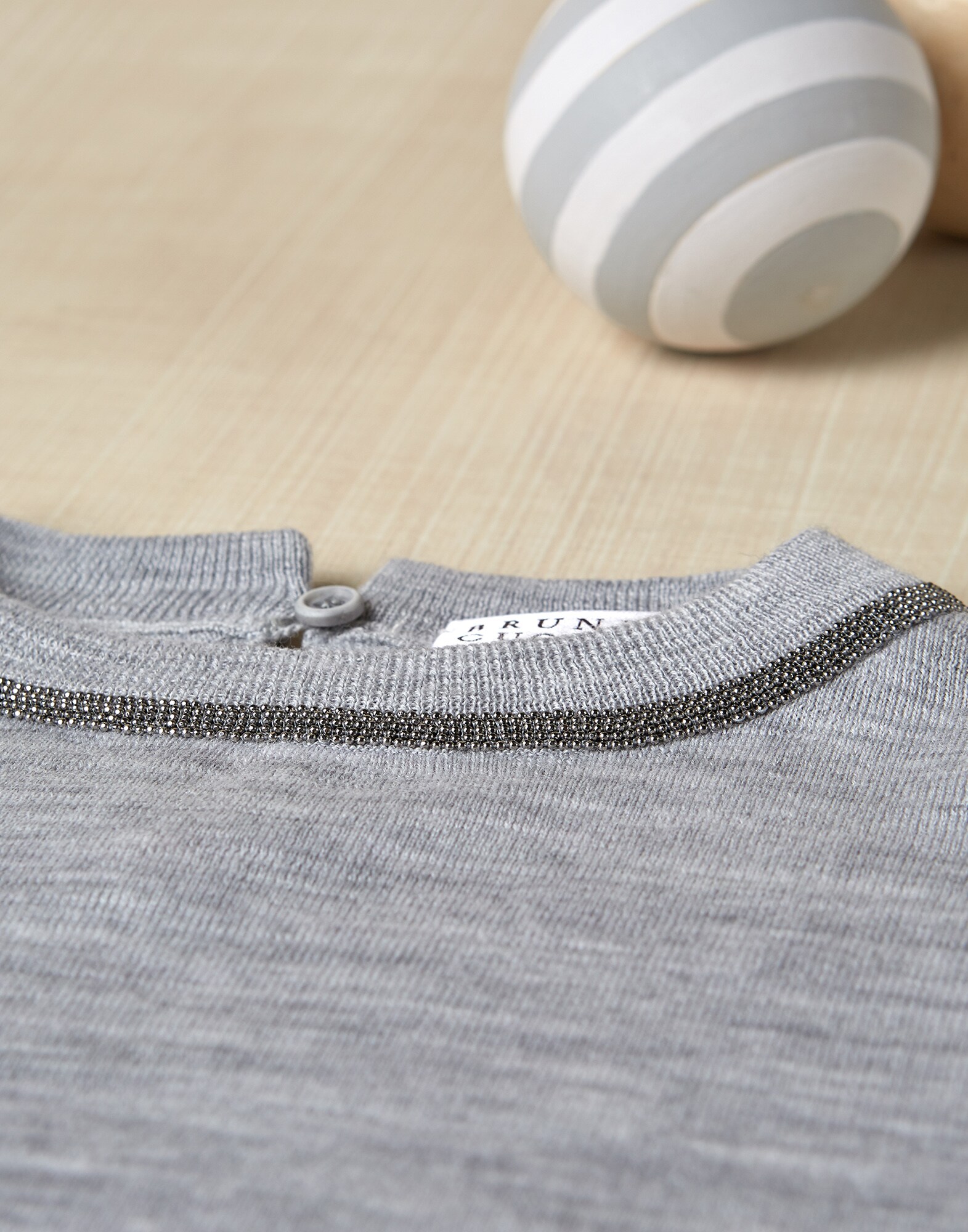 Crewneck Sweater Pebble Girl 2 - Brunello Cucinelli