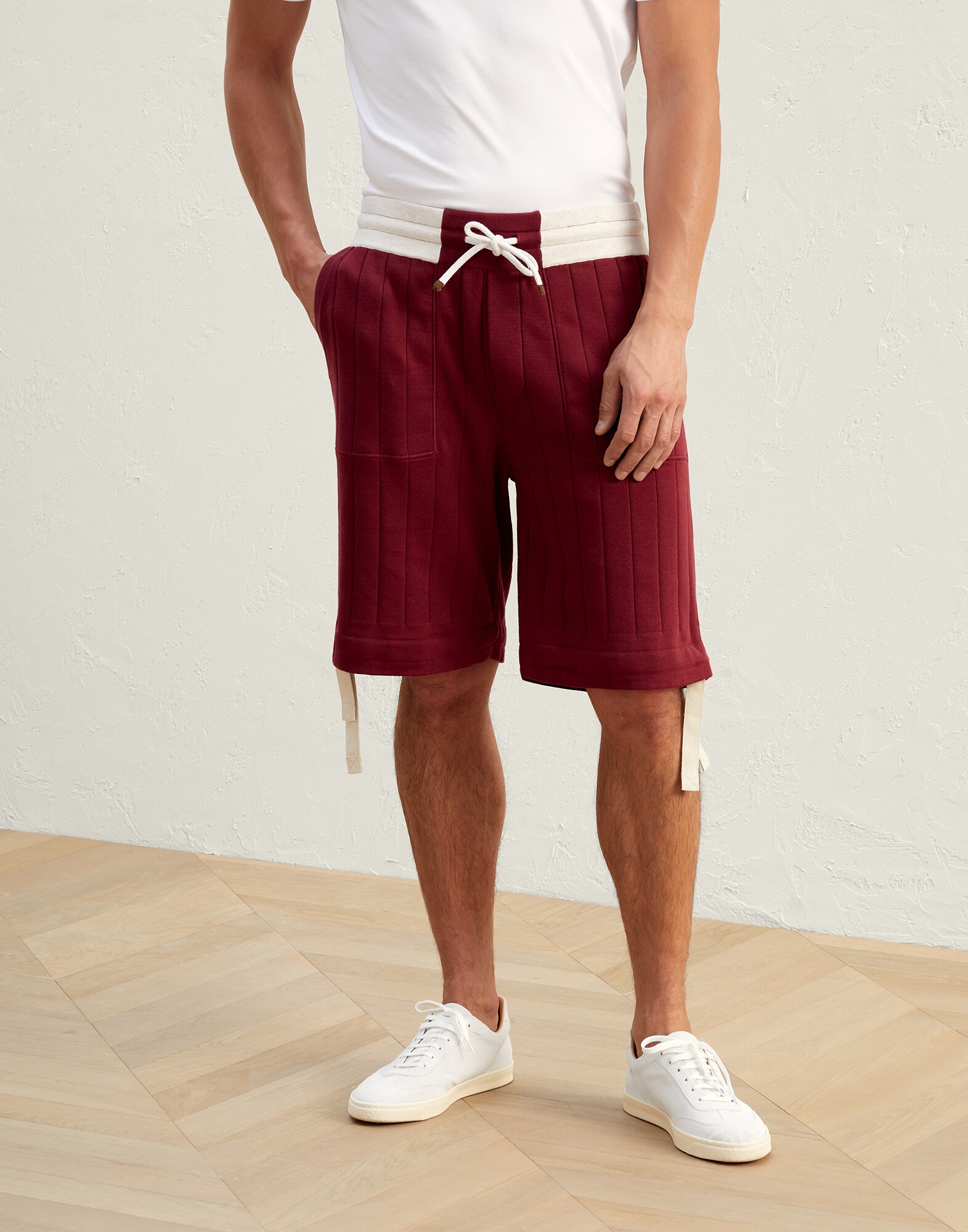Knitted Bermuda shorts