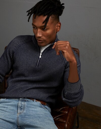 Zip Neck Sweater - Editorial view