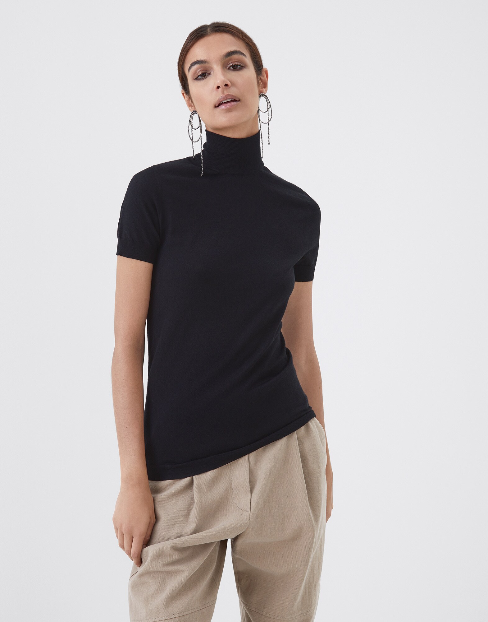 High Neck Sweater - Front view