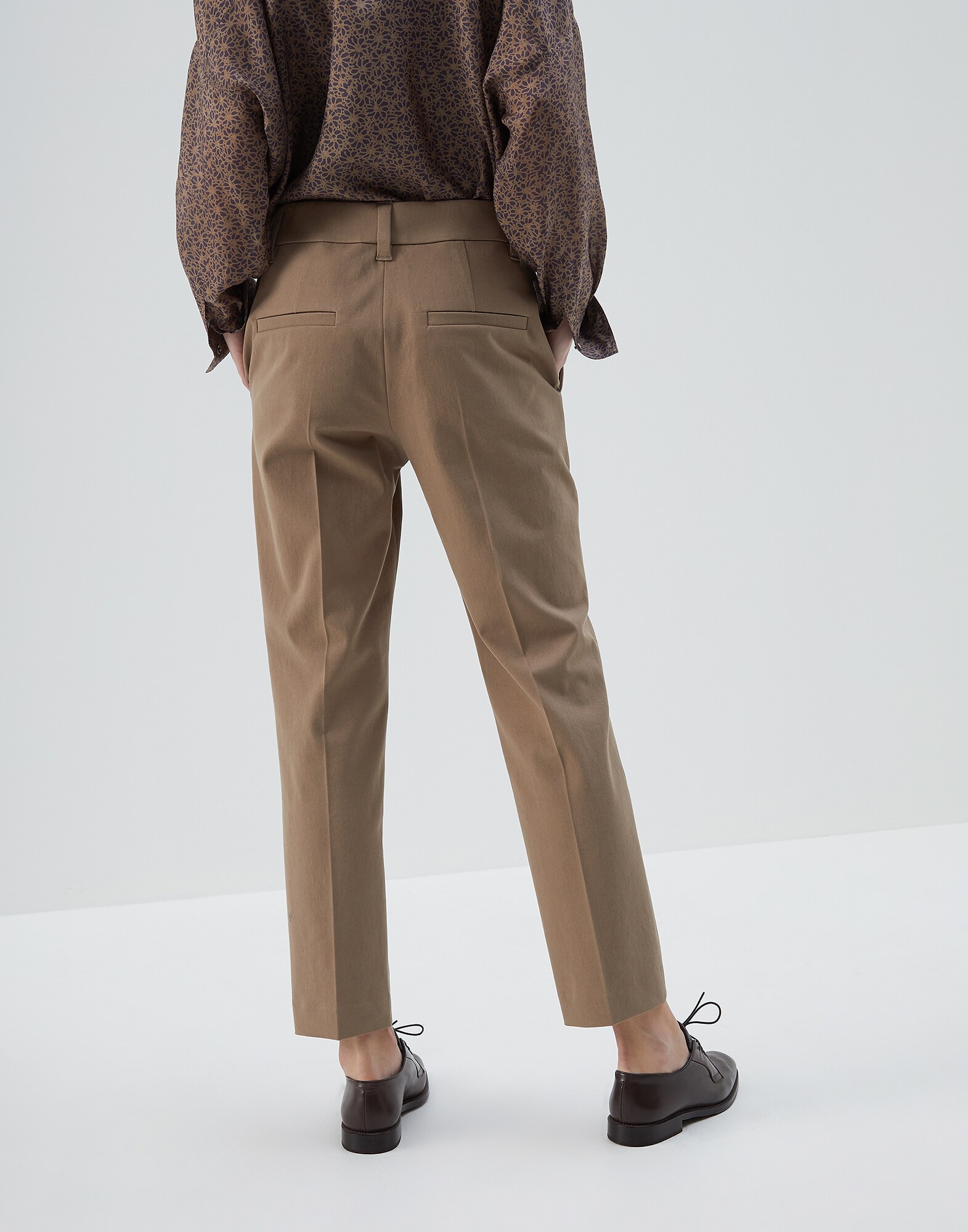 Trousers Sand Woman 1 - Brunello Cucinelli