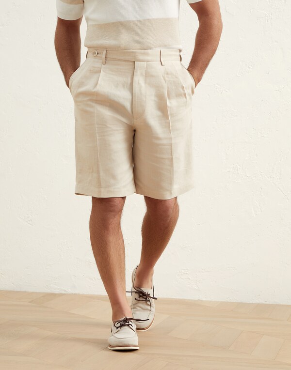 Bermuda shorts with pleats Sand Man - Brunello Cucinelli