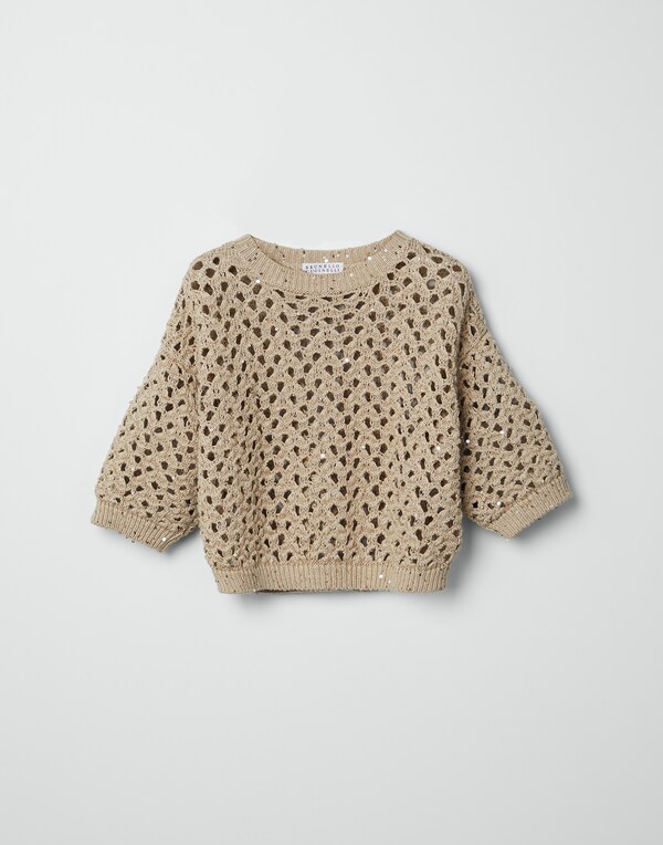Dazzling sweater Lessivè Girl - Brunello Cucinelli