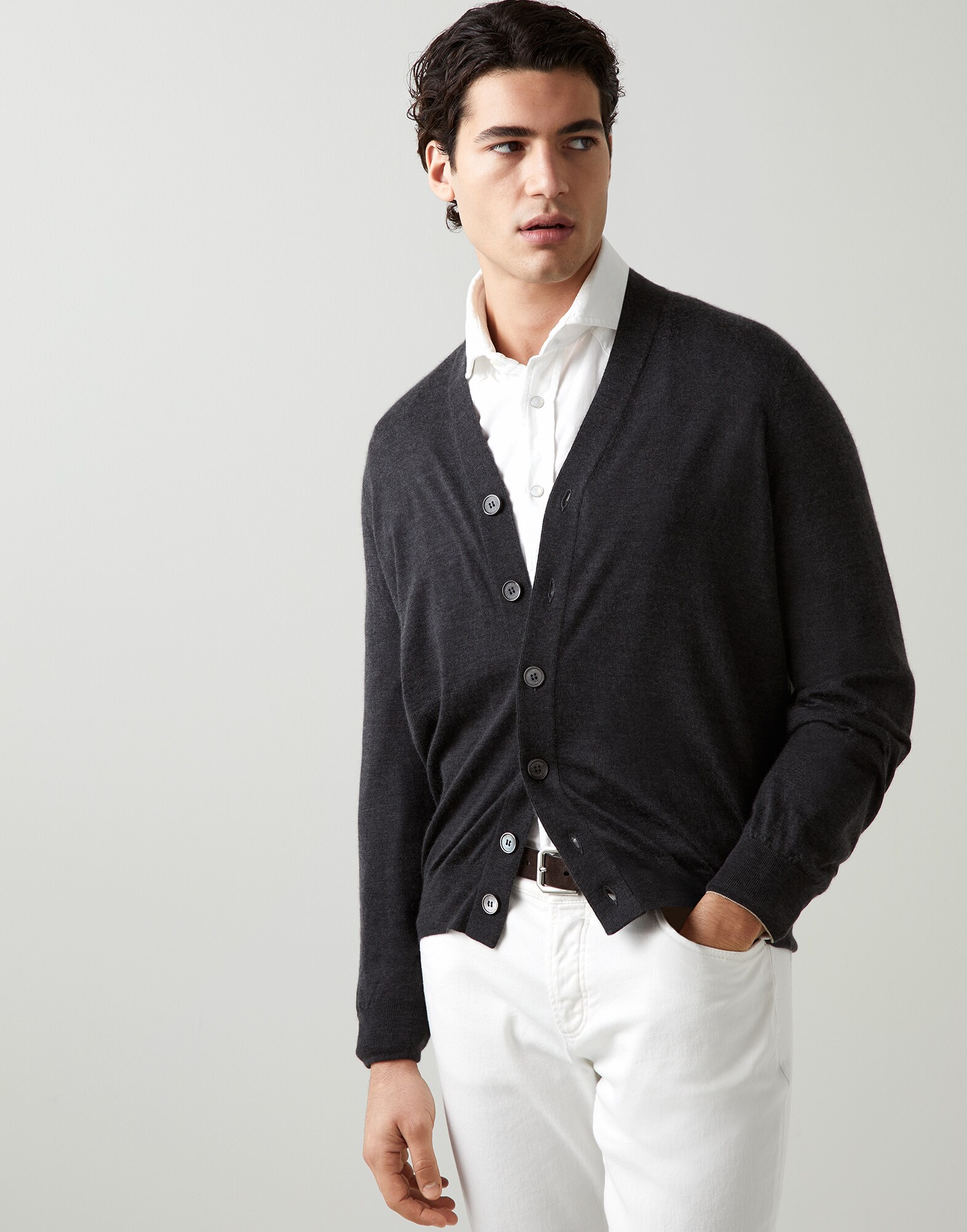 Button-front Cardigan - Front view