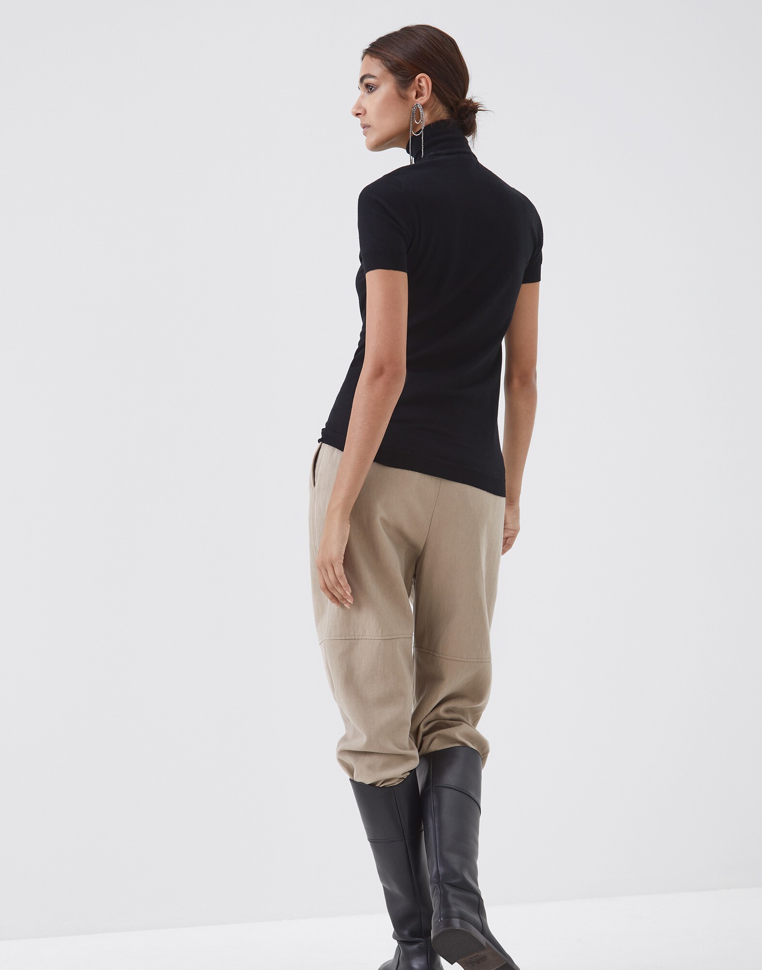 High Neck Sweater - Back view