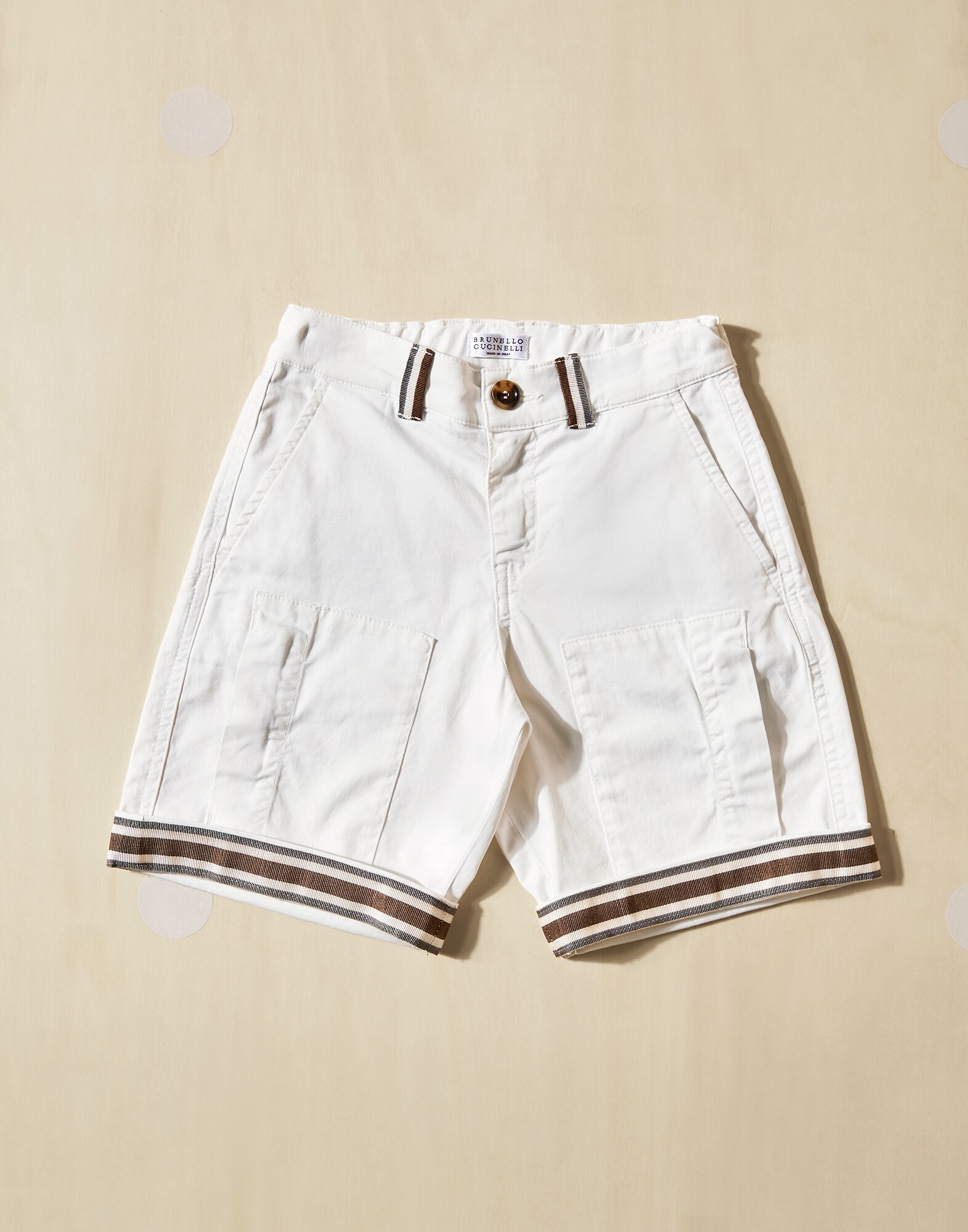 Bermuda shorts with military-style pockets Snow Boy - Brunello Cucinelli