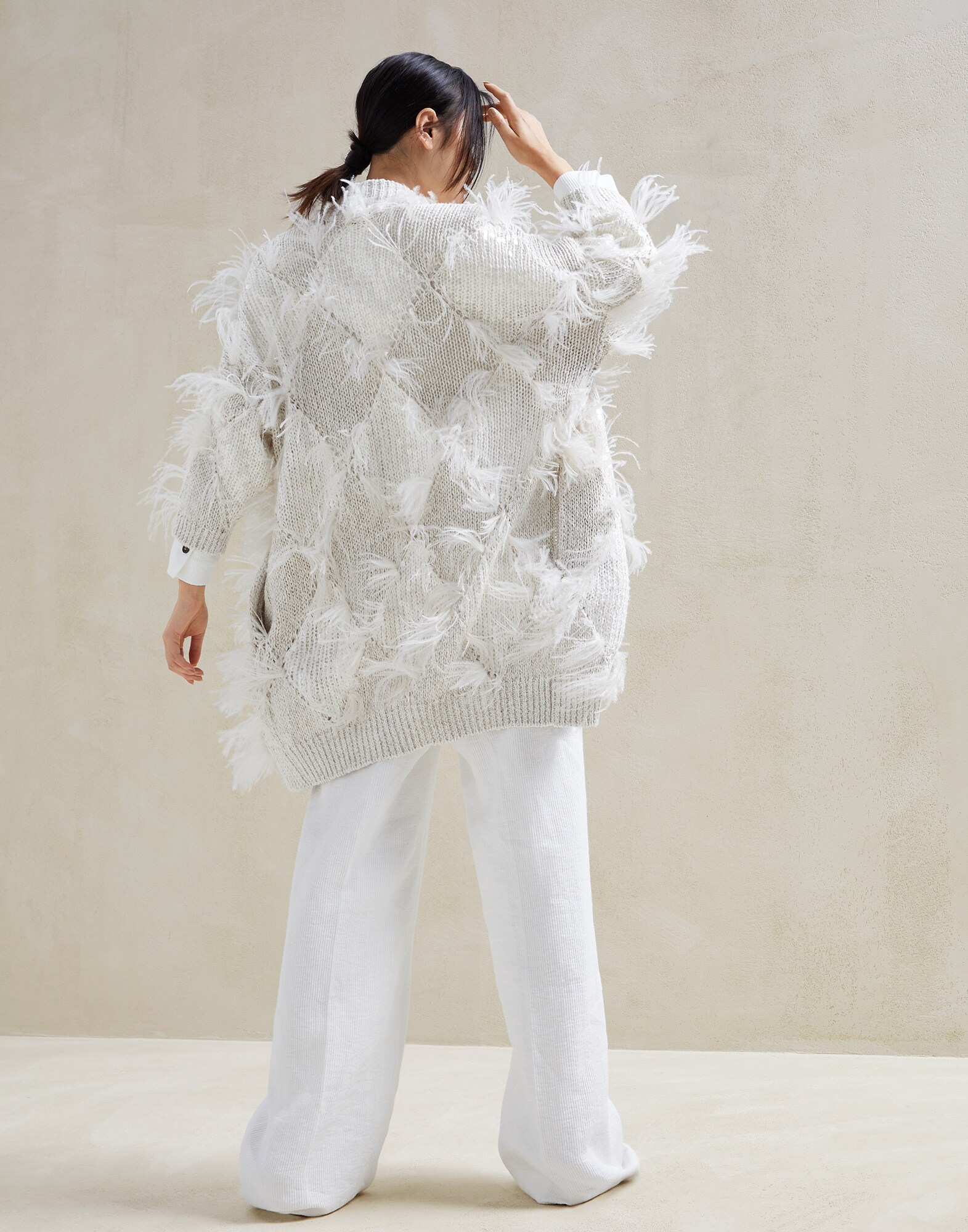 Outerwear-style Cardigan - Back view