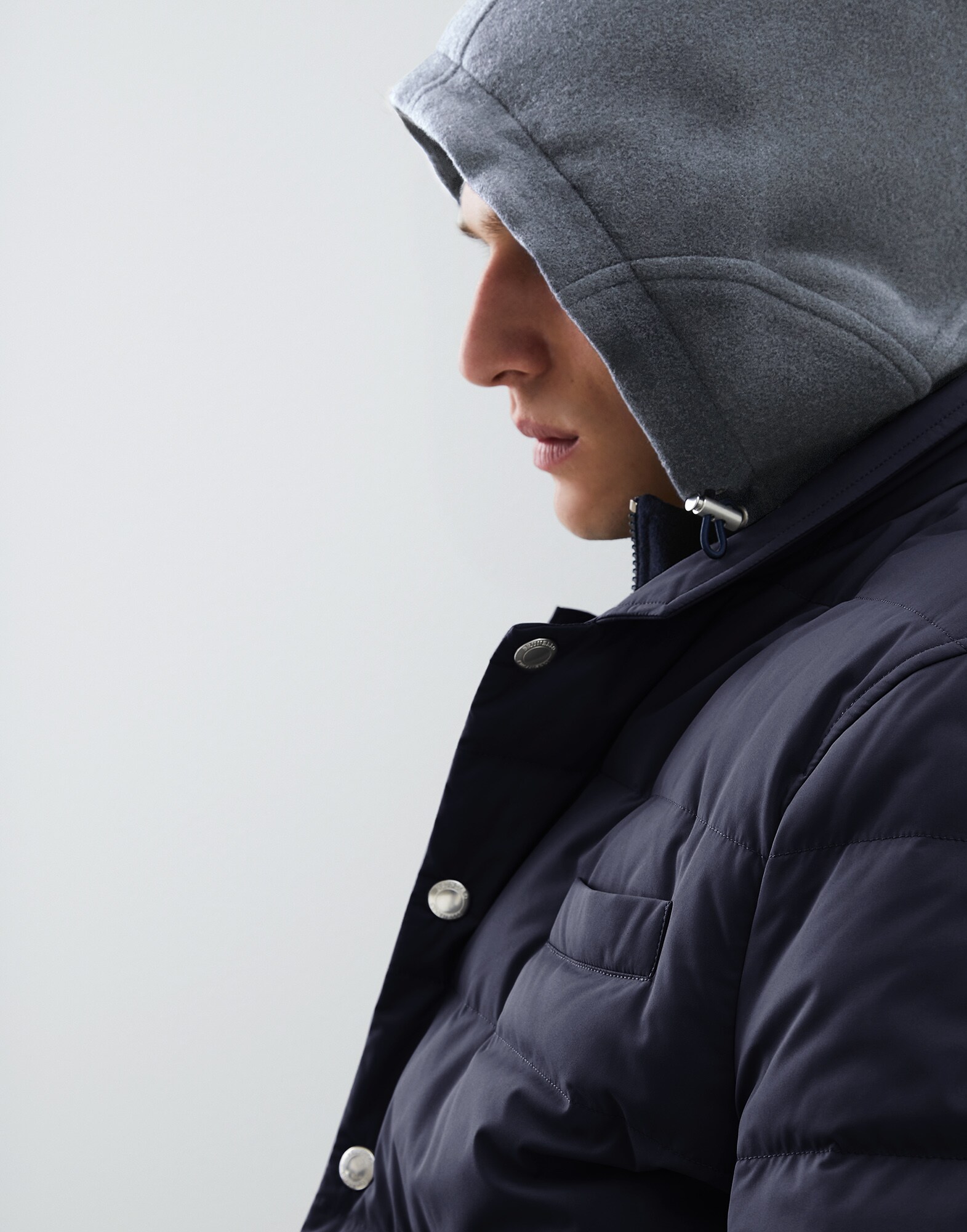 Outerwear Jacket Grey Man 3 - Brunello Cucinelli