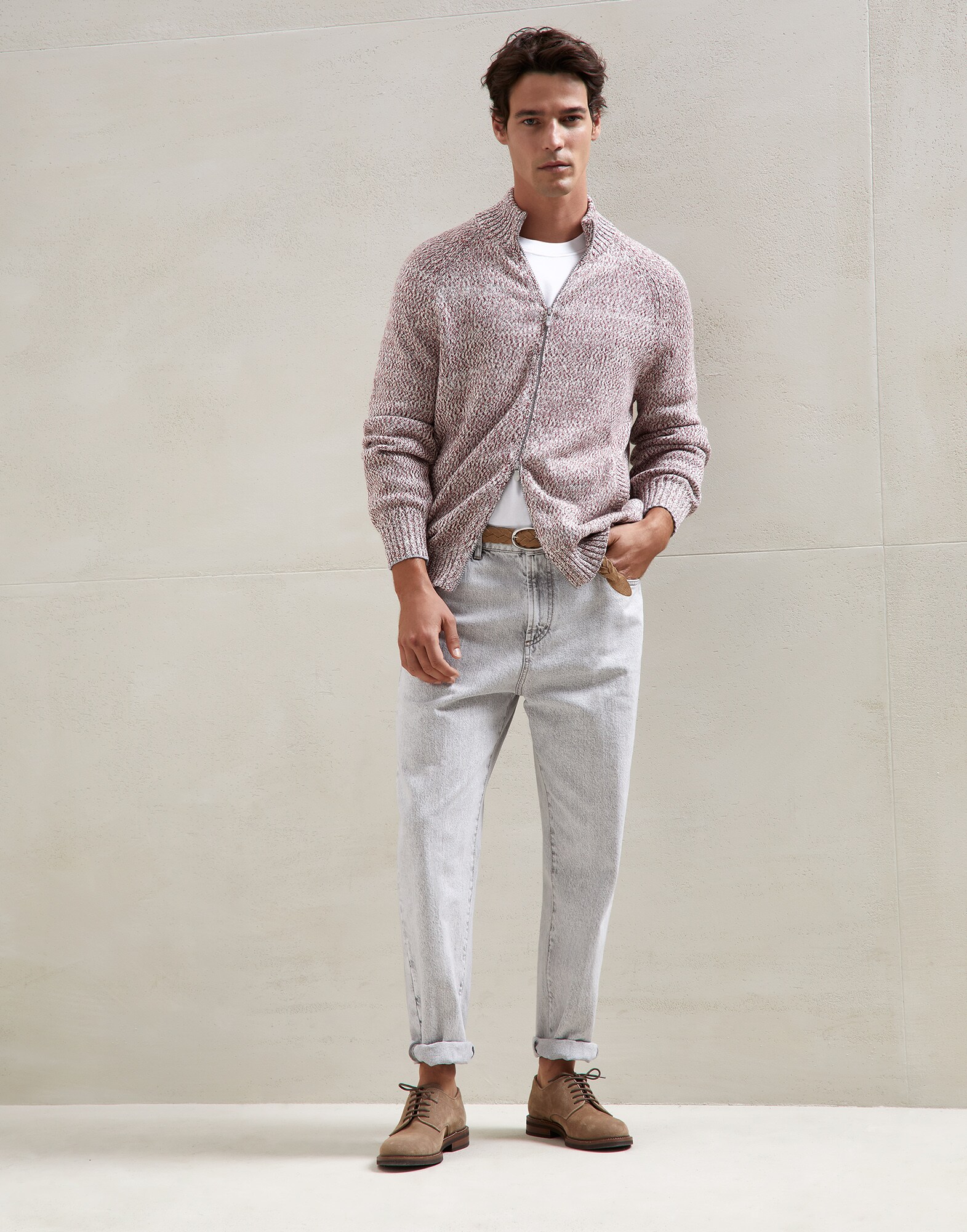 Zip-front Cardigan - Full look