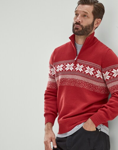 Zip Neck Sweater - Editorial view