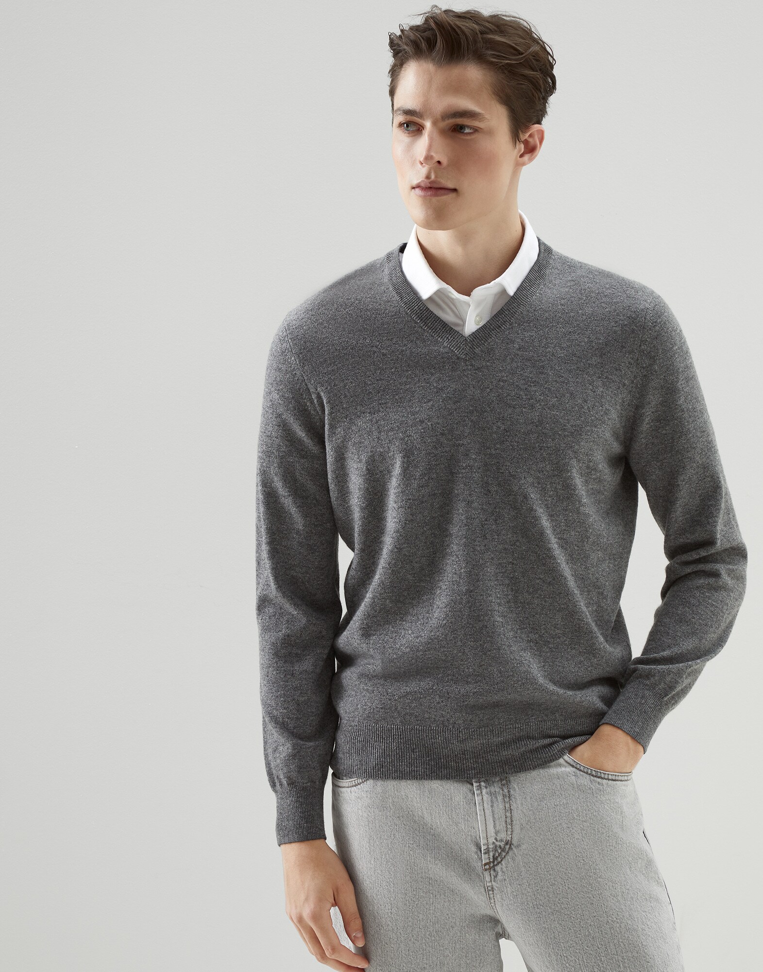 Cashmere sweater Dark Grey Man -
Brunello Cucinelli