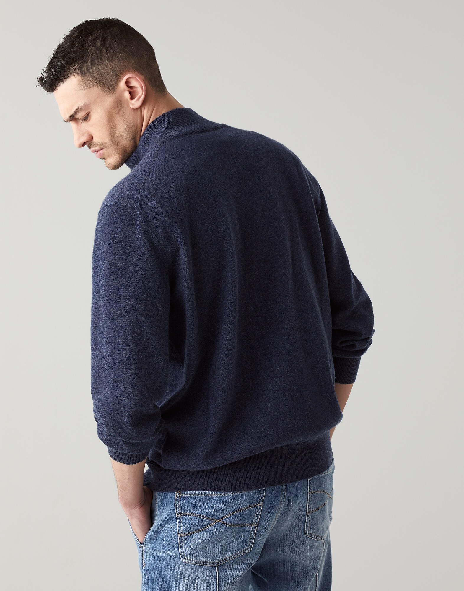 Zip-front Cardigan - Back view
