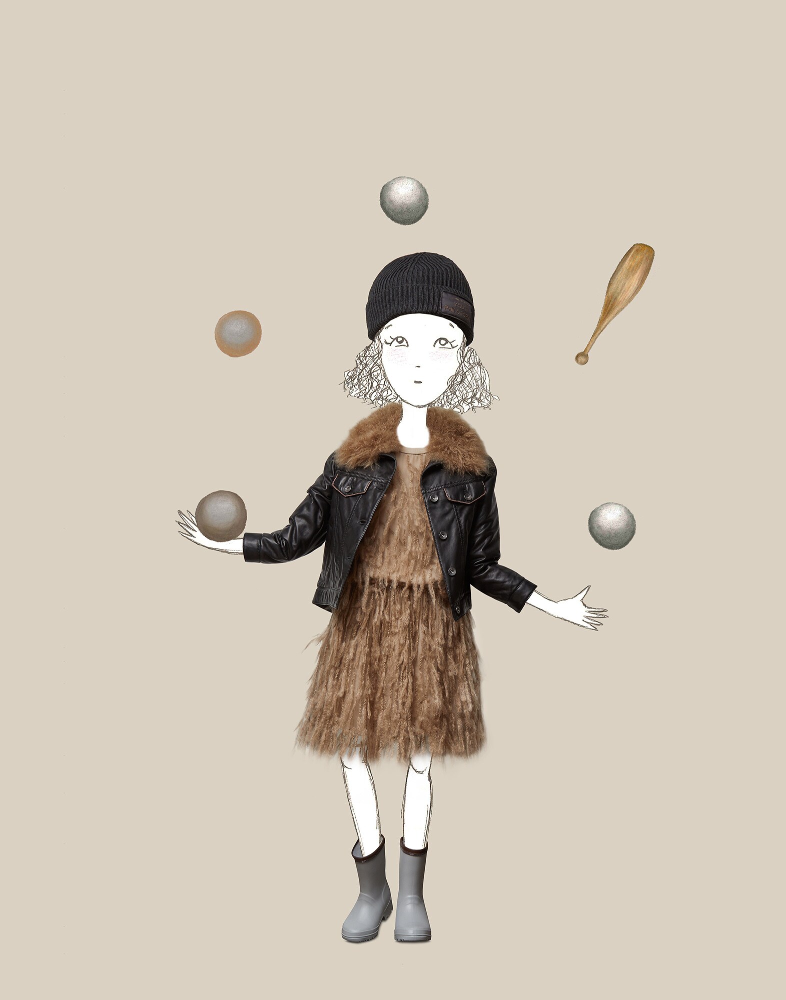 Leather Black Girl 3 - Brunello Cucinelli