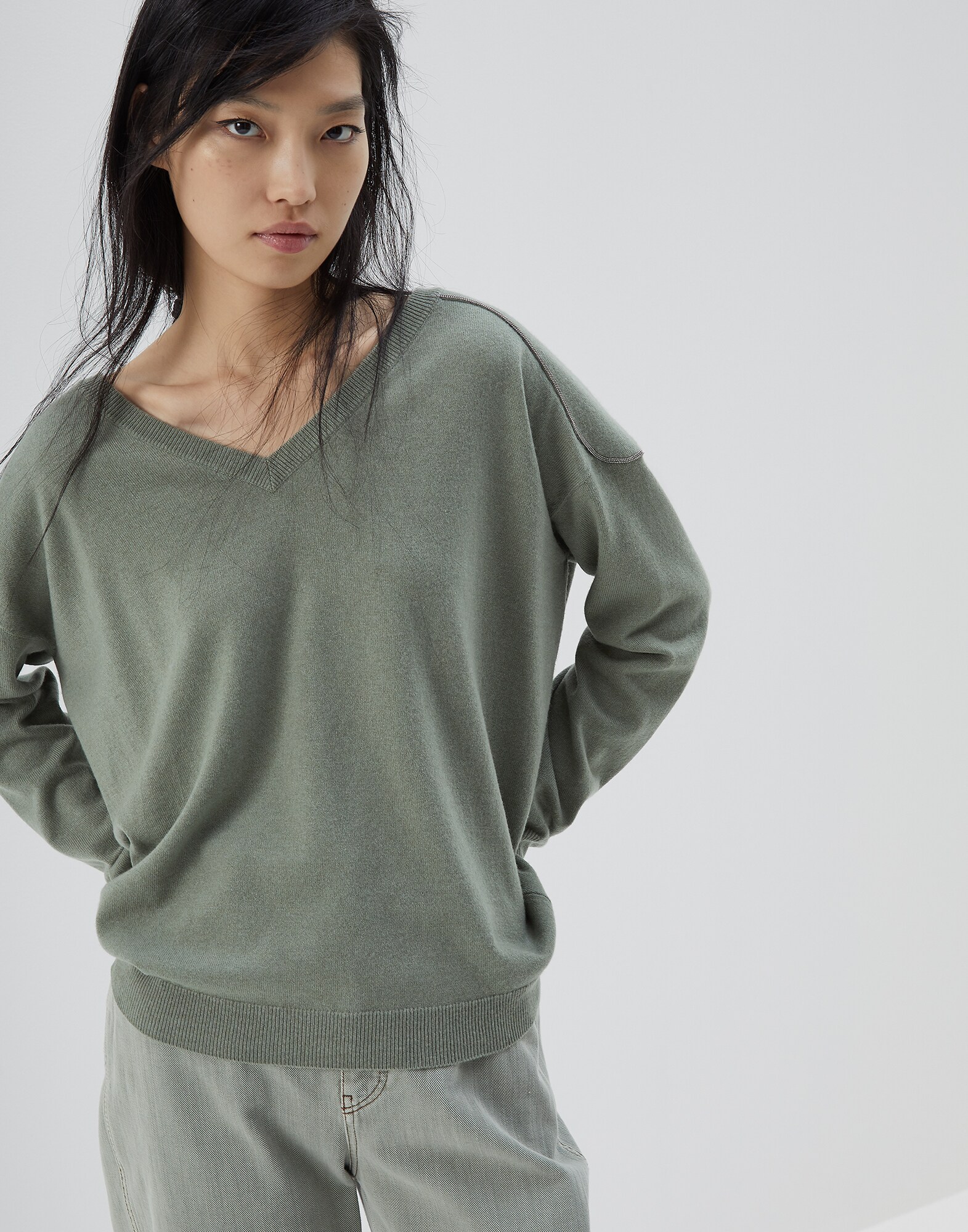 V-neck Sweater - Front view