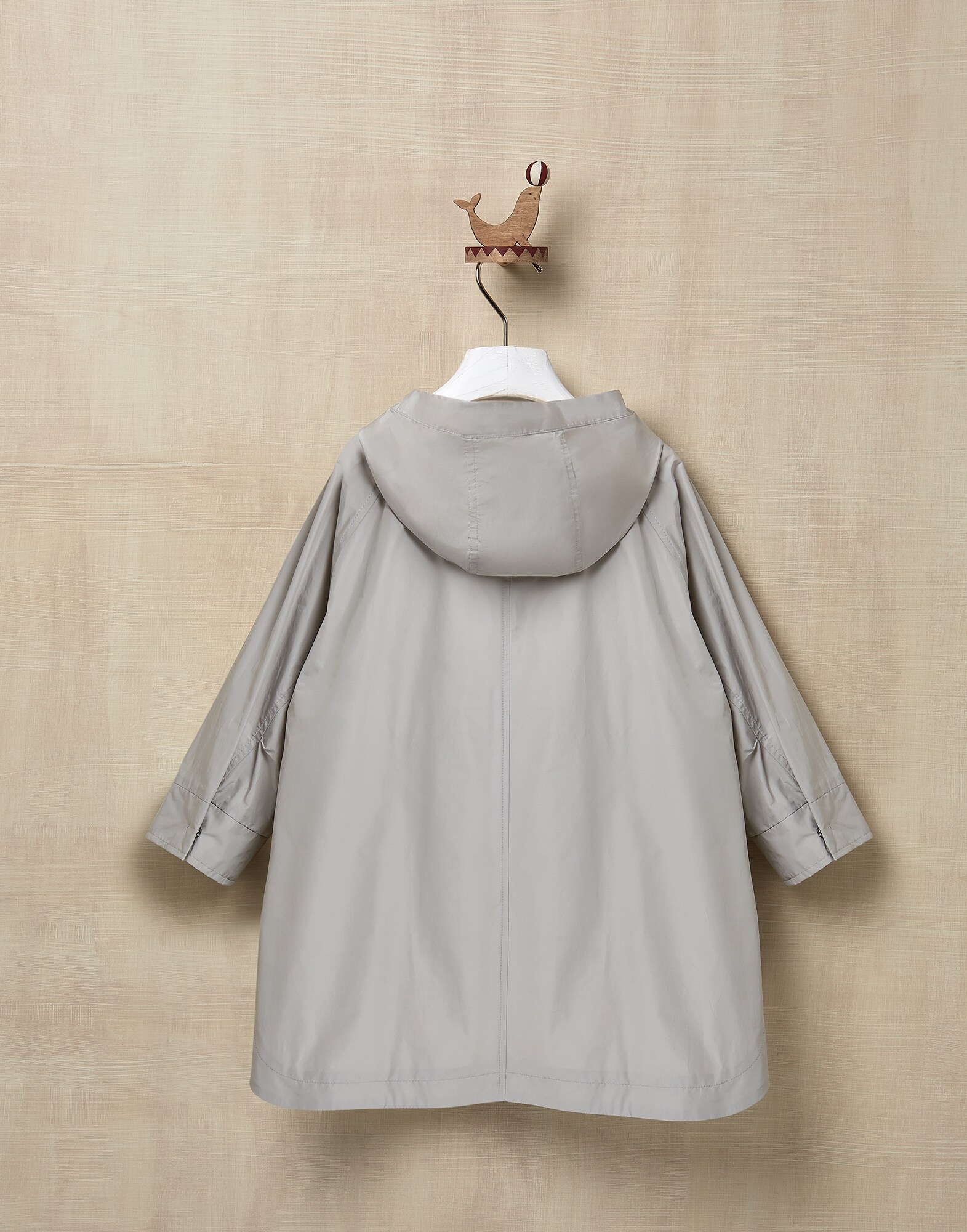 Outerwear Jacket Light Grey Girl 1 - Brunello Cucinelli