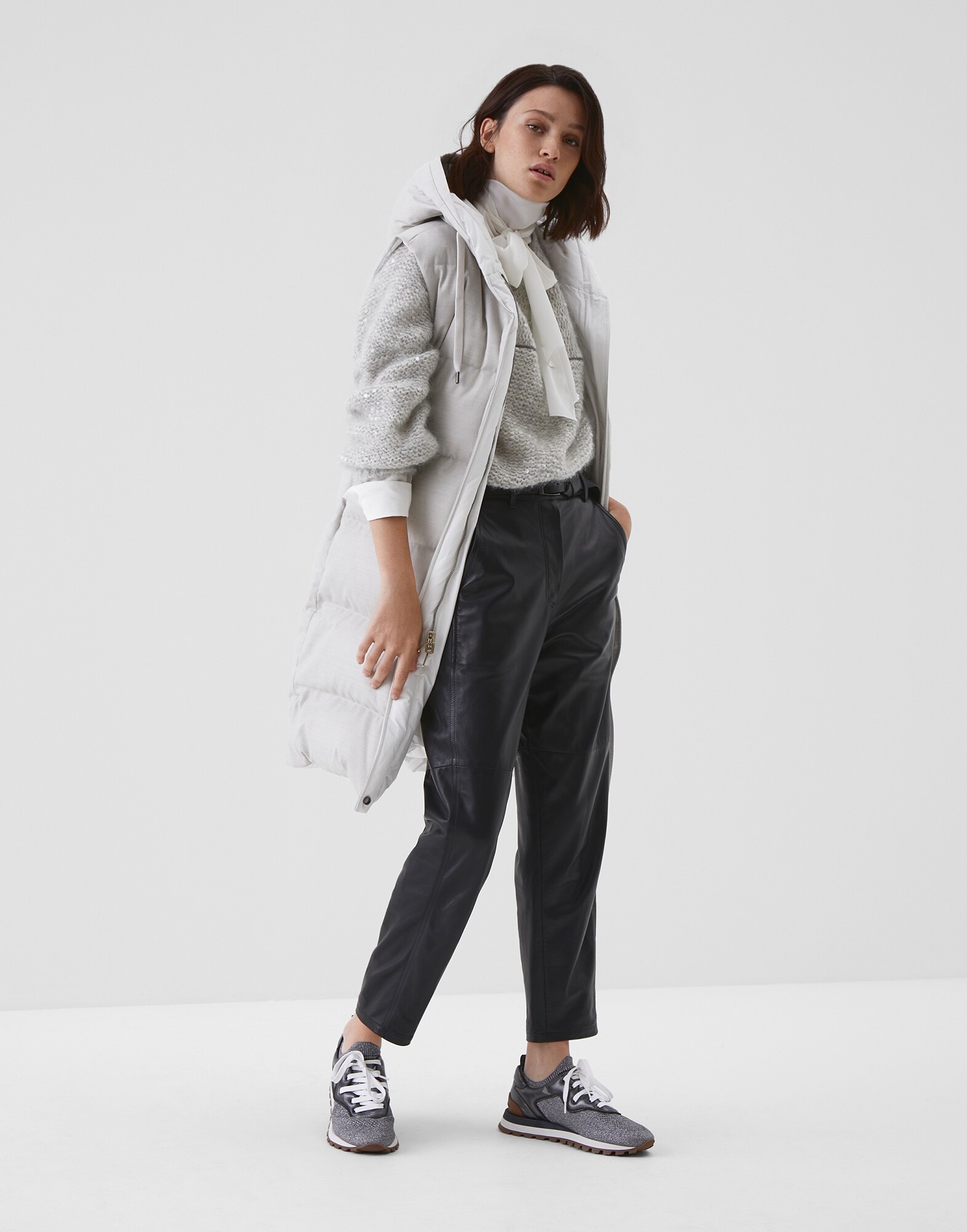 Down Sleeveless Jacket - Full look