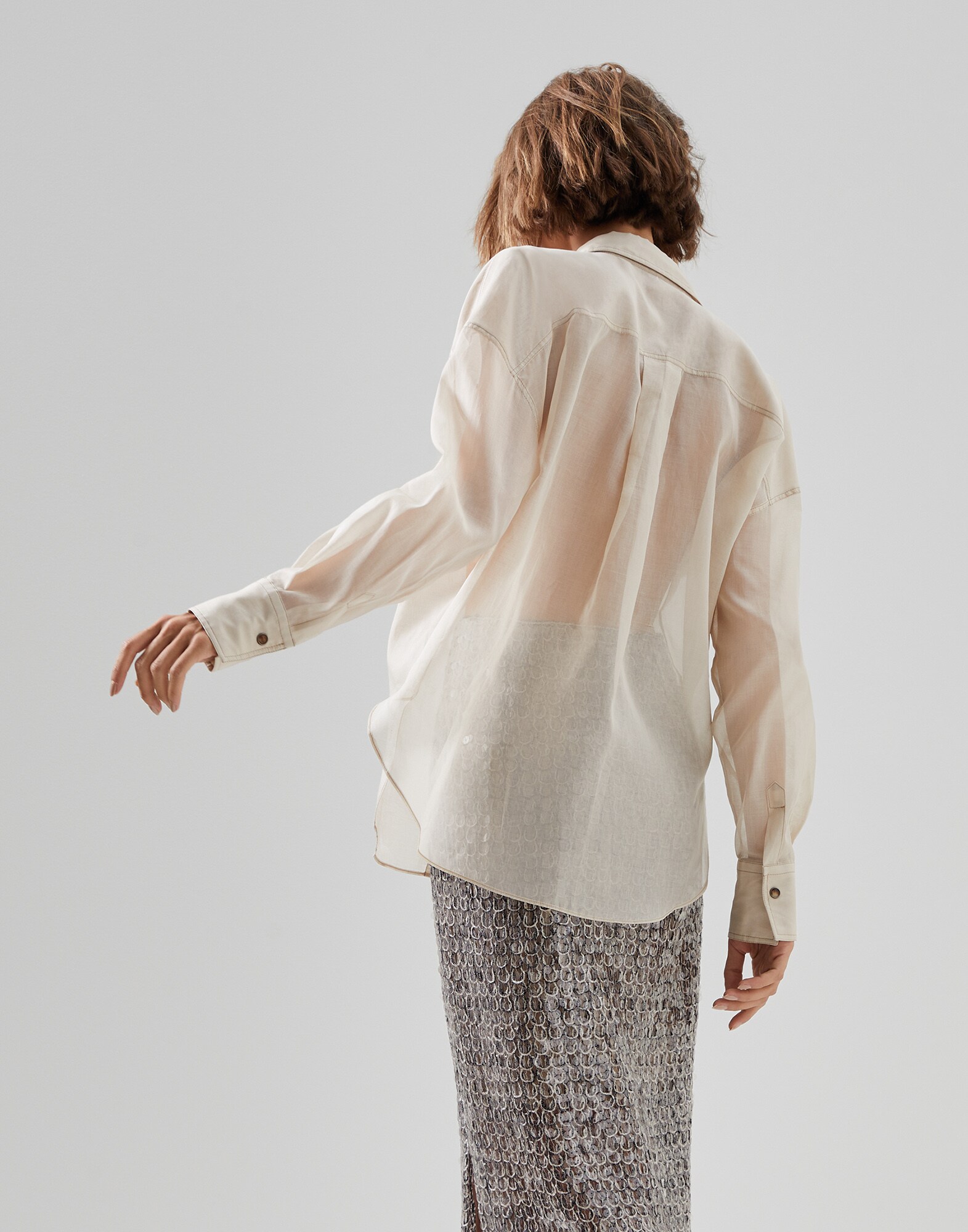 Silk Shirt - Back view