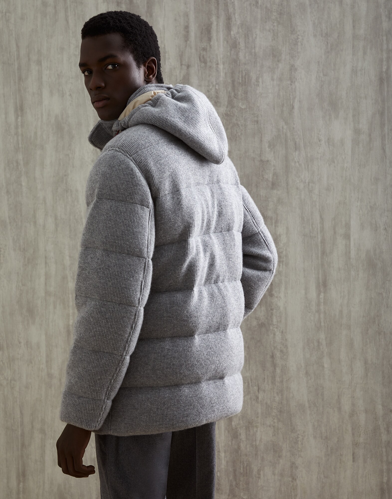 Knit Down Jacket - Back view