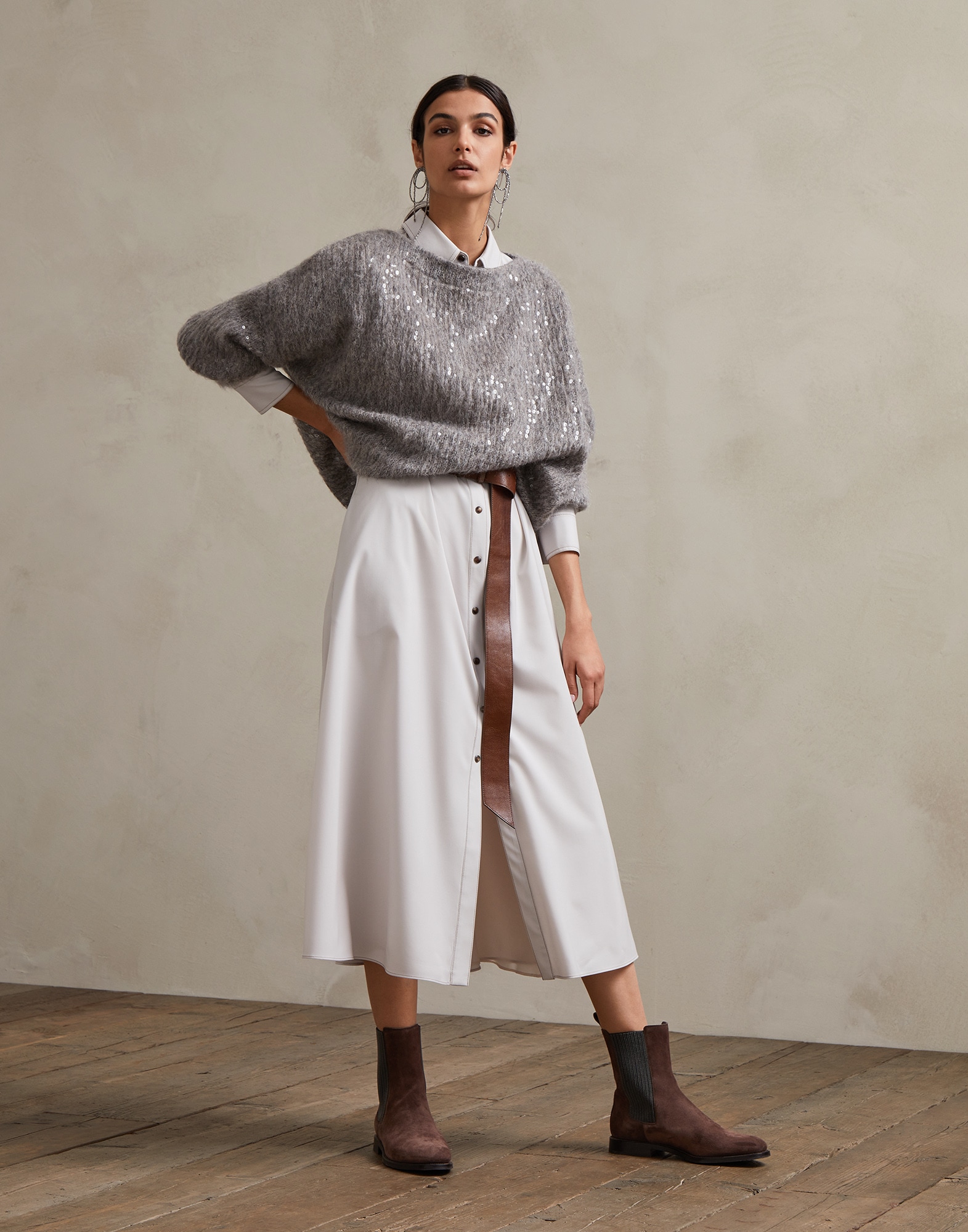 Gown Milk Woman 3 - Brunello Cucinelli