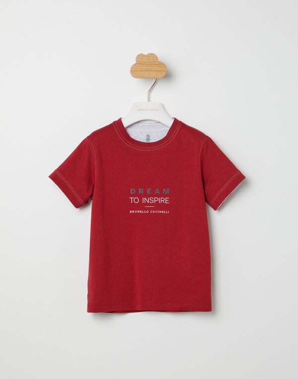 Jersey T-shirt Tomato Boy - Brunello Cucinelli 