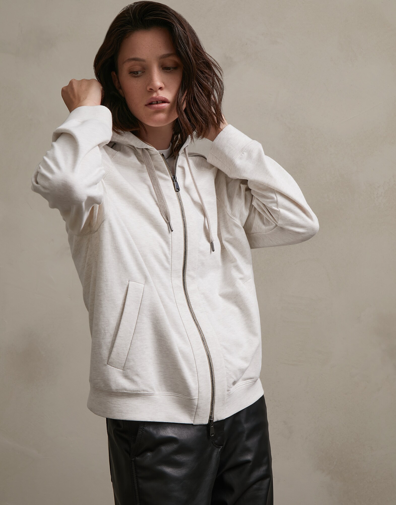 Sweatshirt Oat Woman 1 - Brunello Cucinelli