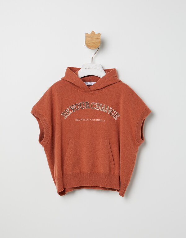 Wool, cashmere and silk sweater Orange Girl - Brunello Cucinelli 