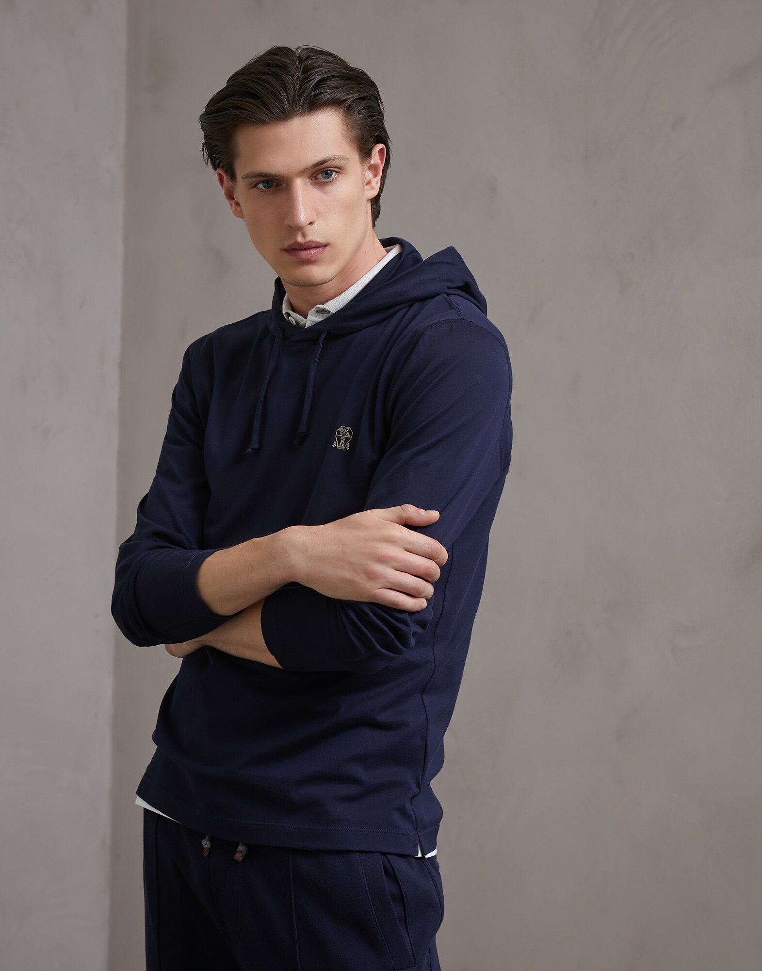 T-Shirt Cobalt Man 1 - Brunello Cucinelli