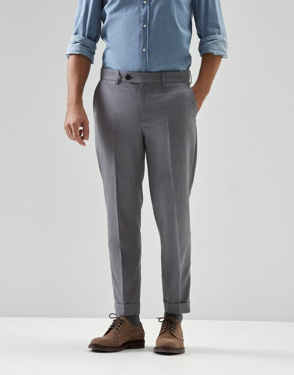 Formal fit trousers Grey Man - Brunello Cucinelli 