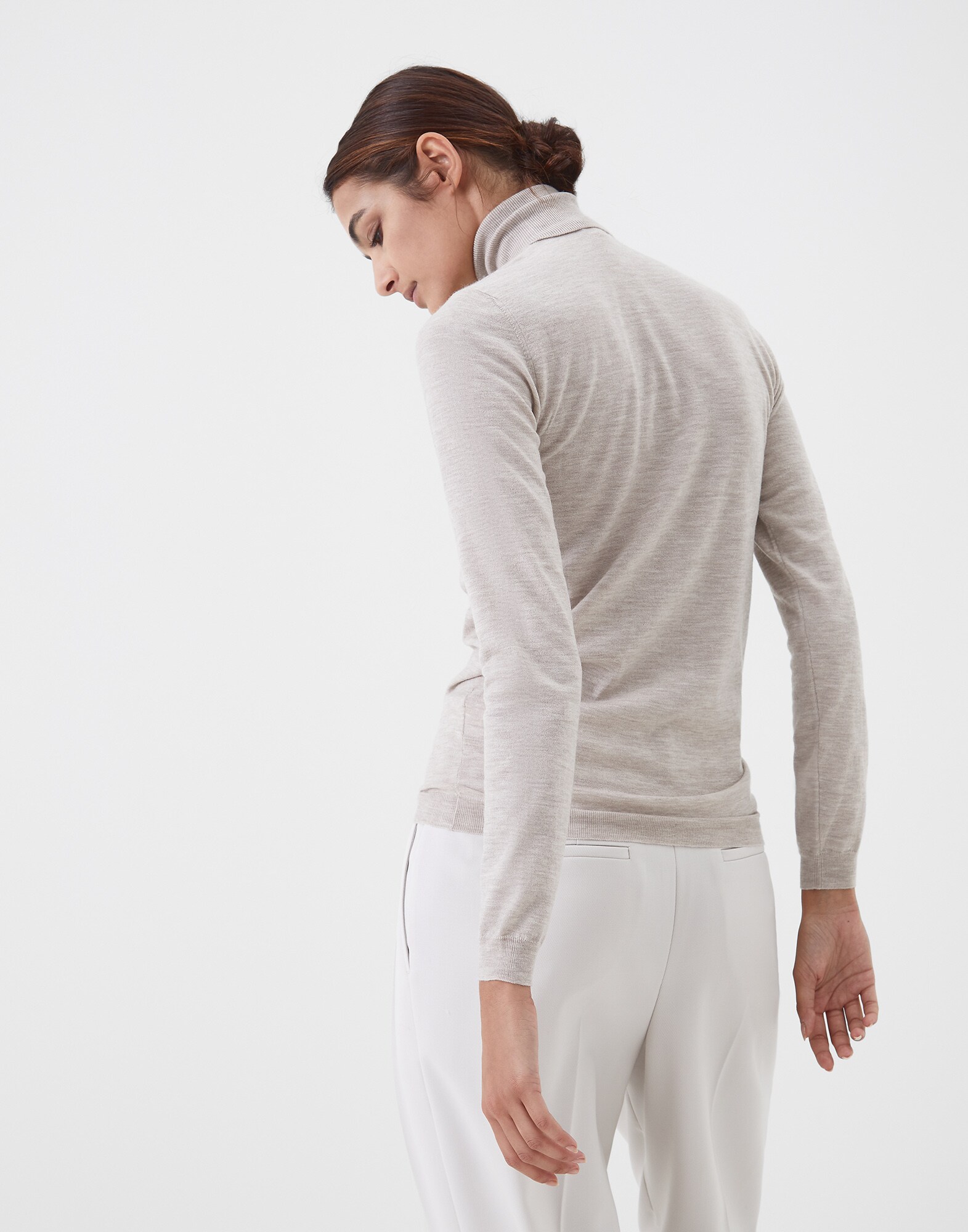 High Neck Sweater Desert Woman 1 - Brunello Cucinelli
