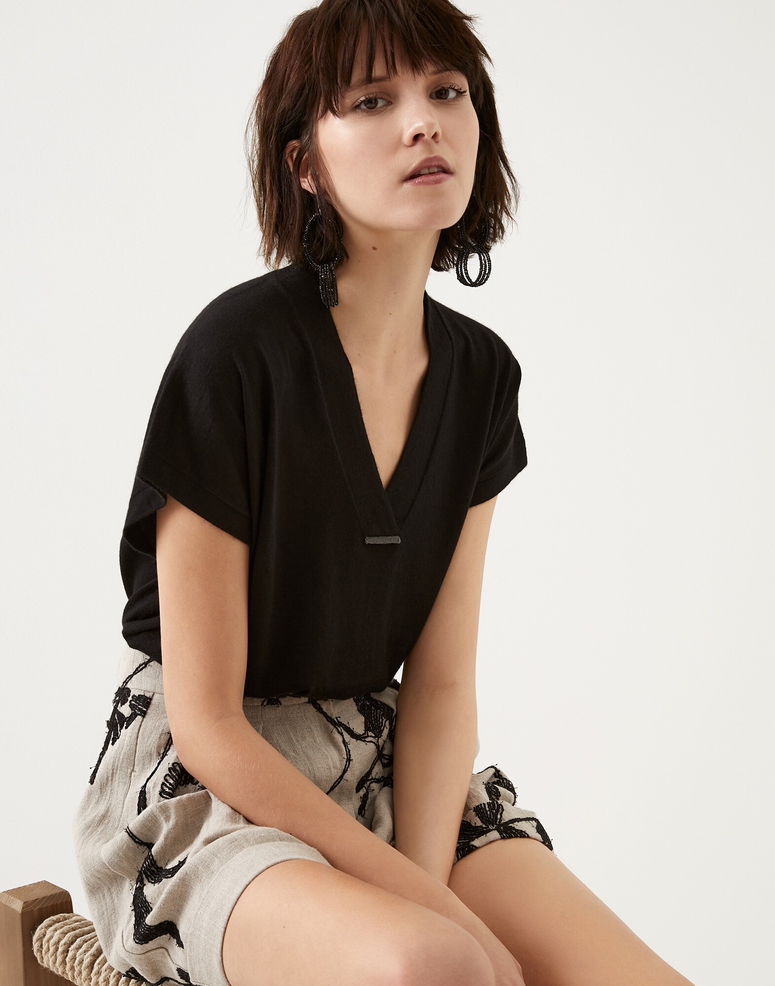 V-neck Sweater - Editorial view