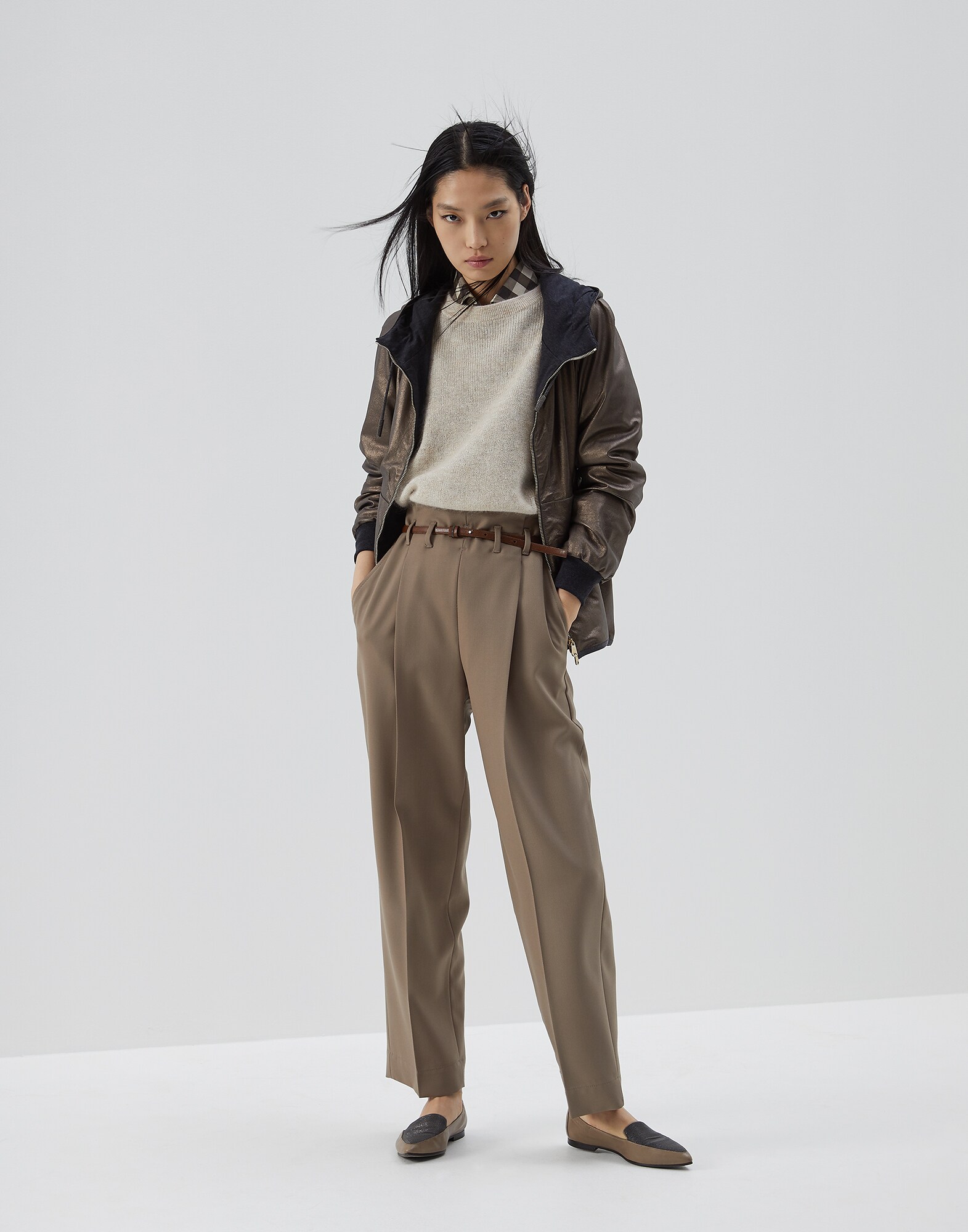 皮革 青铜 女款 4 - Brunello Cucinelli