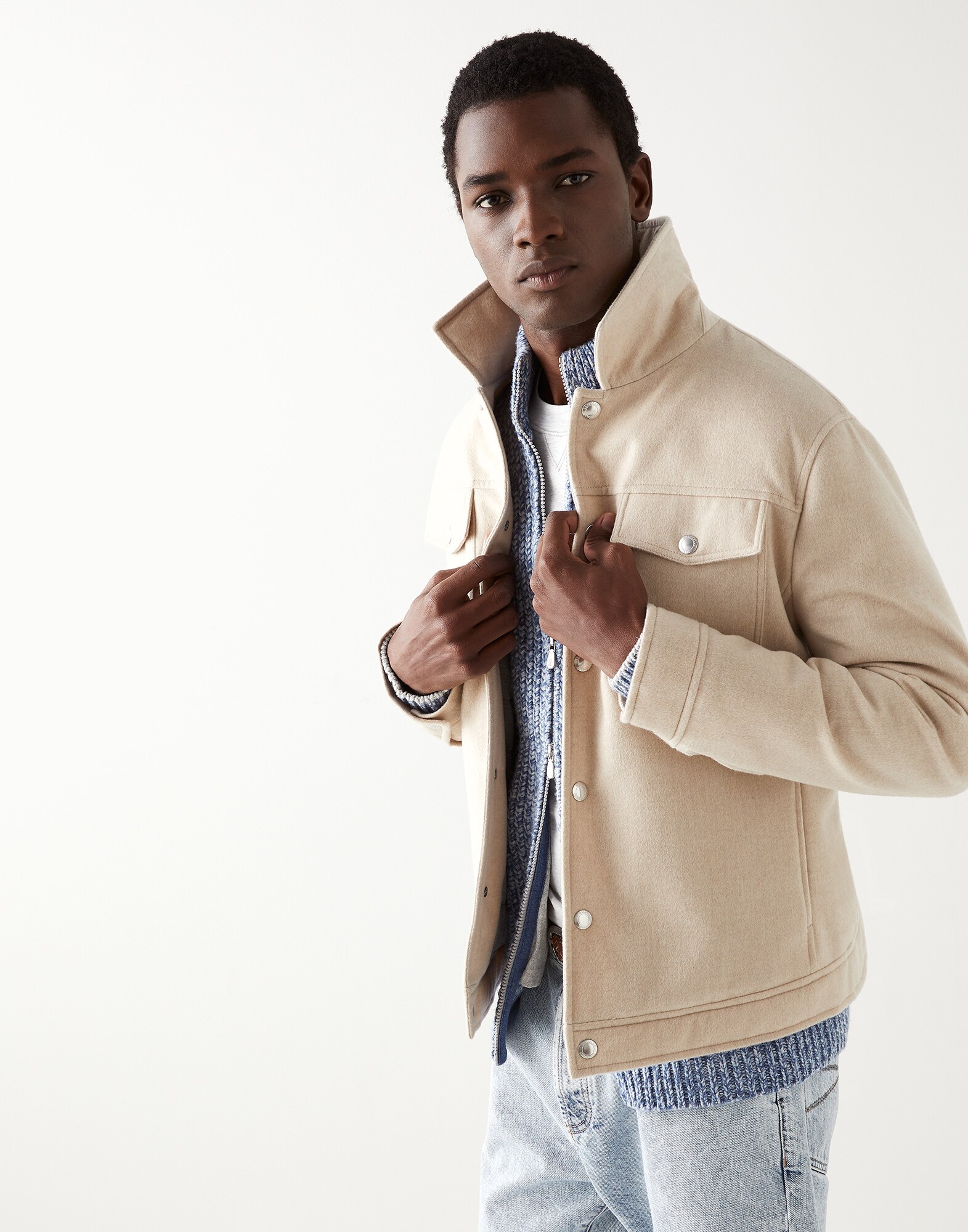 Zip-front Cardigan - Editorial view