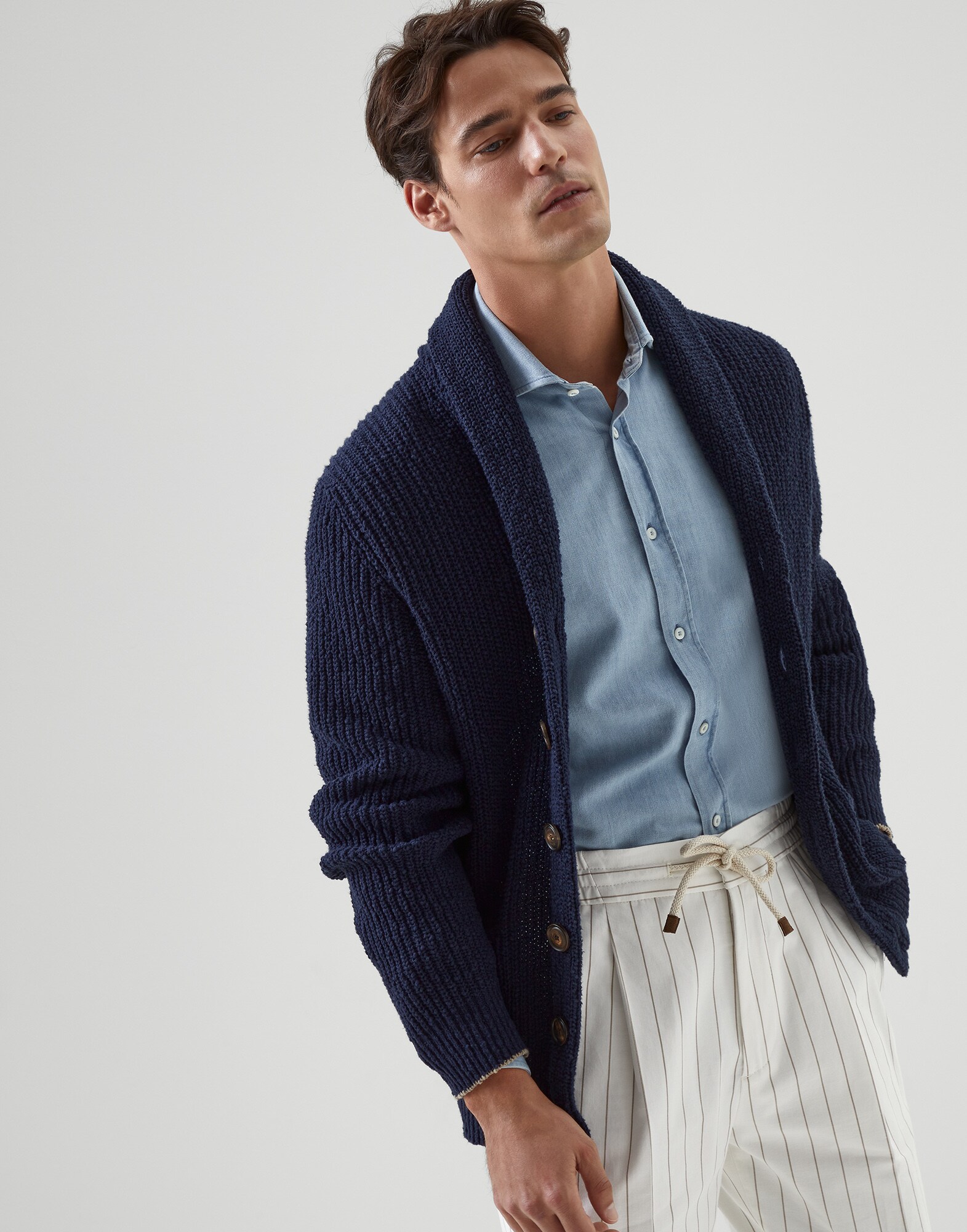 Button-front Cardigan - Editorial view