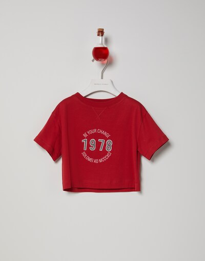 Jersey T-shirt Red Girl - Brunello Cucinelli 