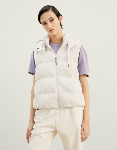 针织羽绒服 - 正面视角