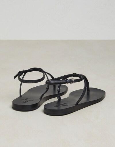Sandals with Fastening - Back view