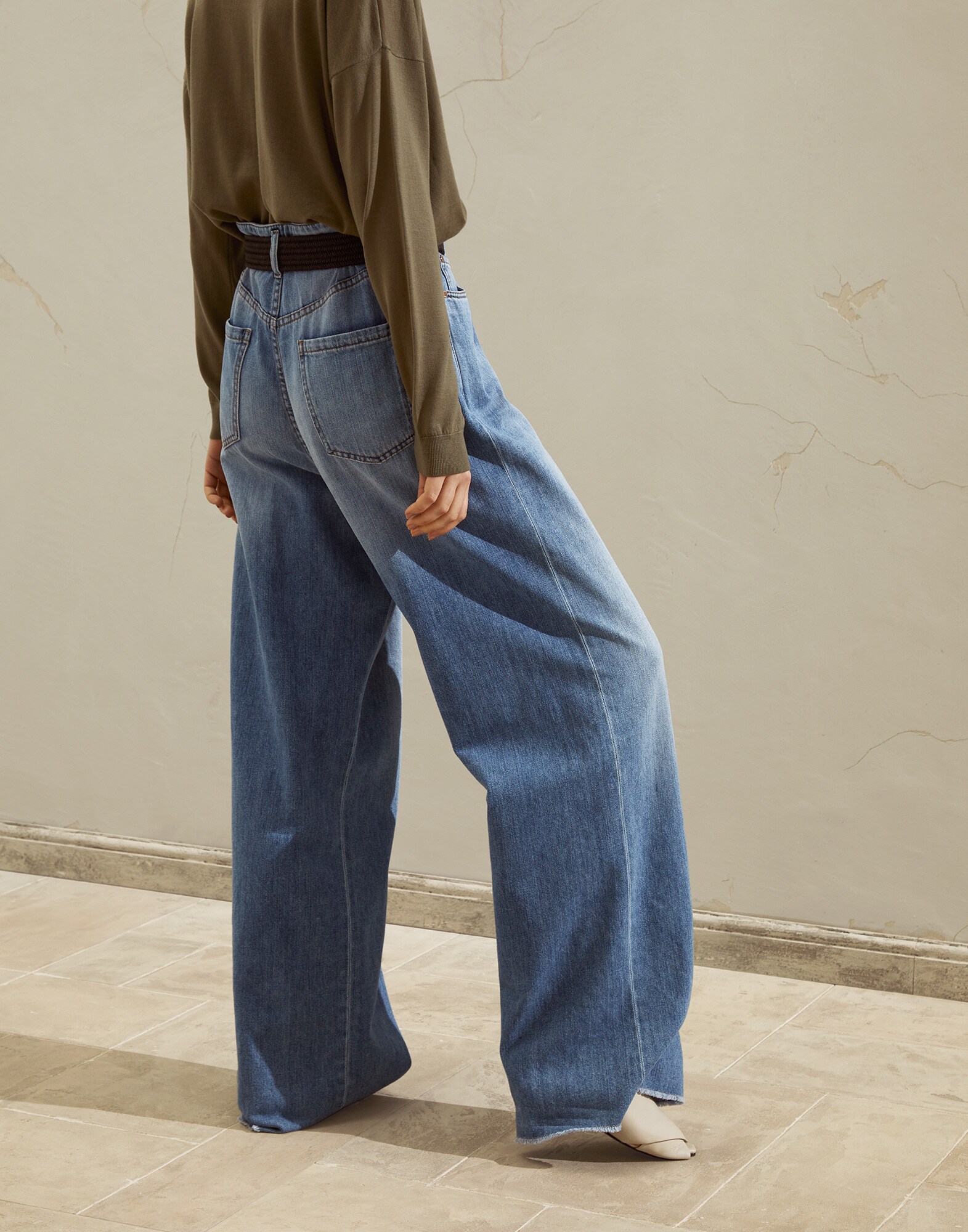 Denim Trousers - Back view