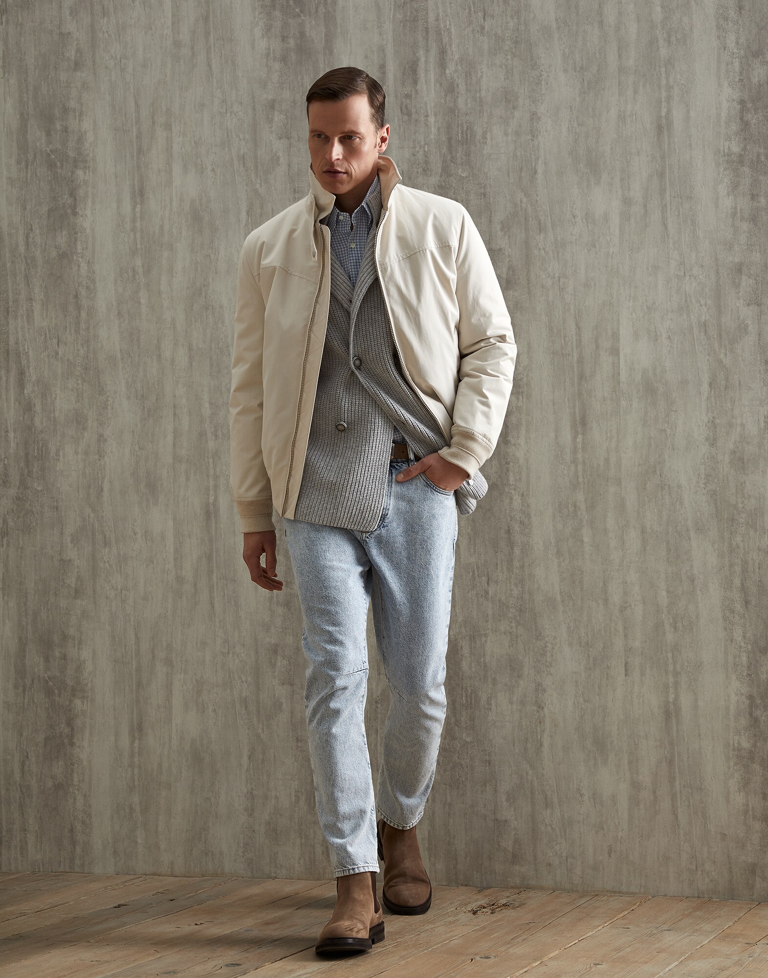 Button-front Cardigan - Full look