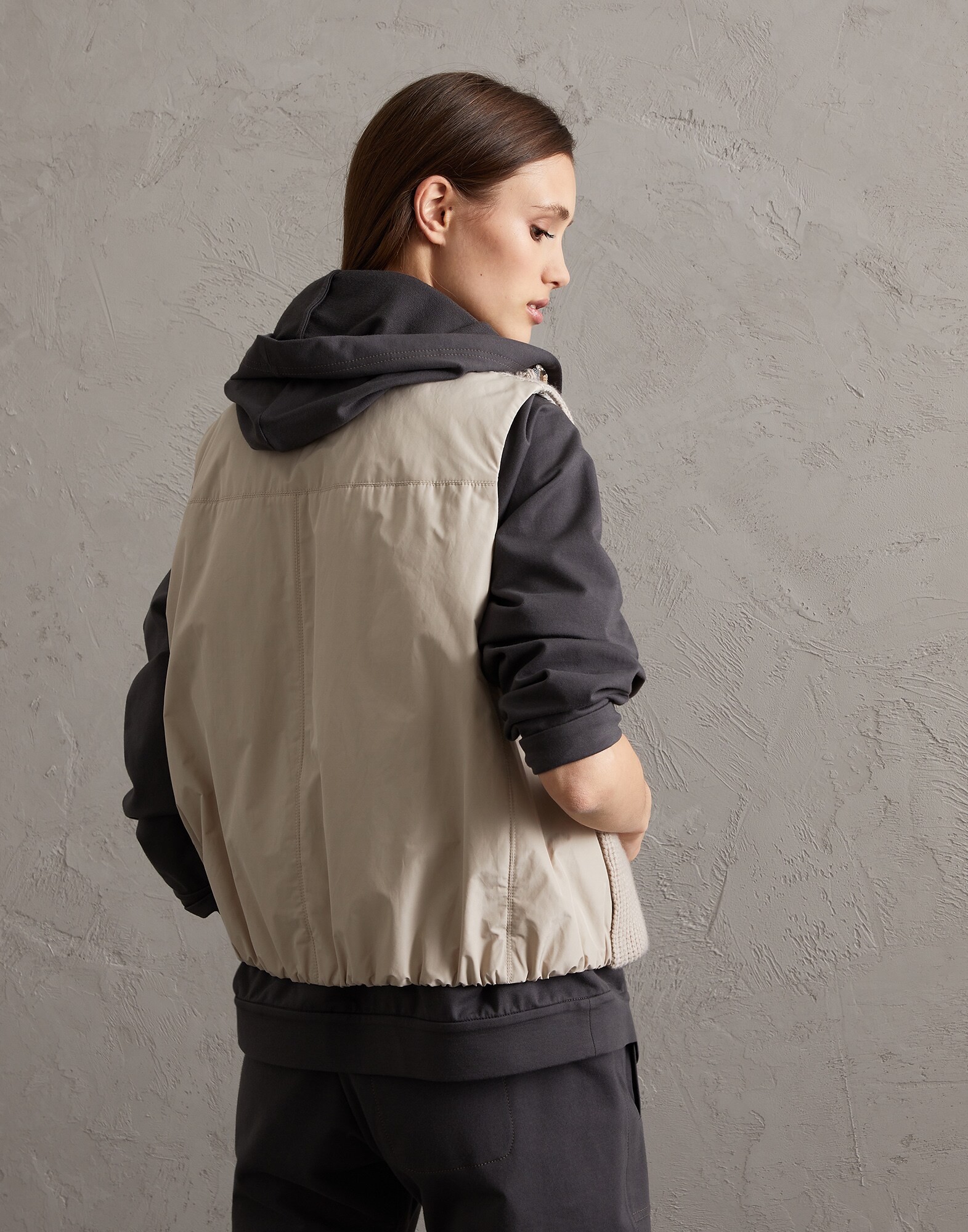 Knit Down Jacket - Back view