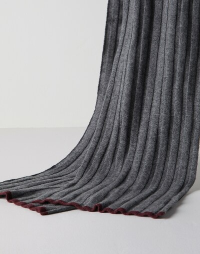 Cashmere scarf Dark Grey Man - Brunello Cucinelli 