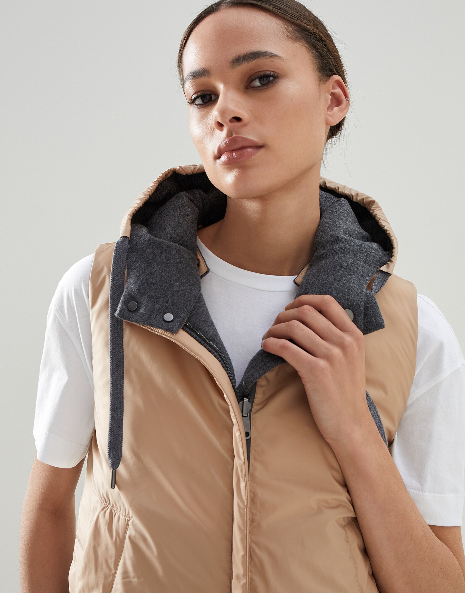 Knit Down Jacket - Detail view