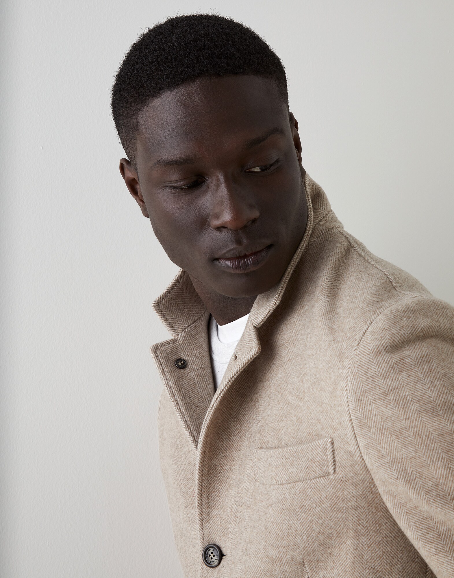 Blazer-style outerwear Brown Man - Brunello Cucinelli