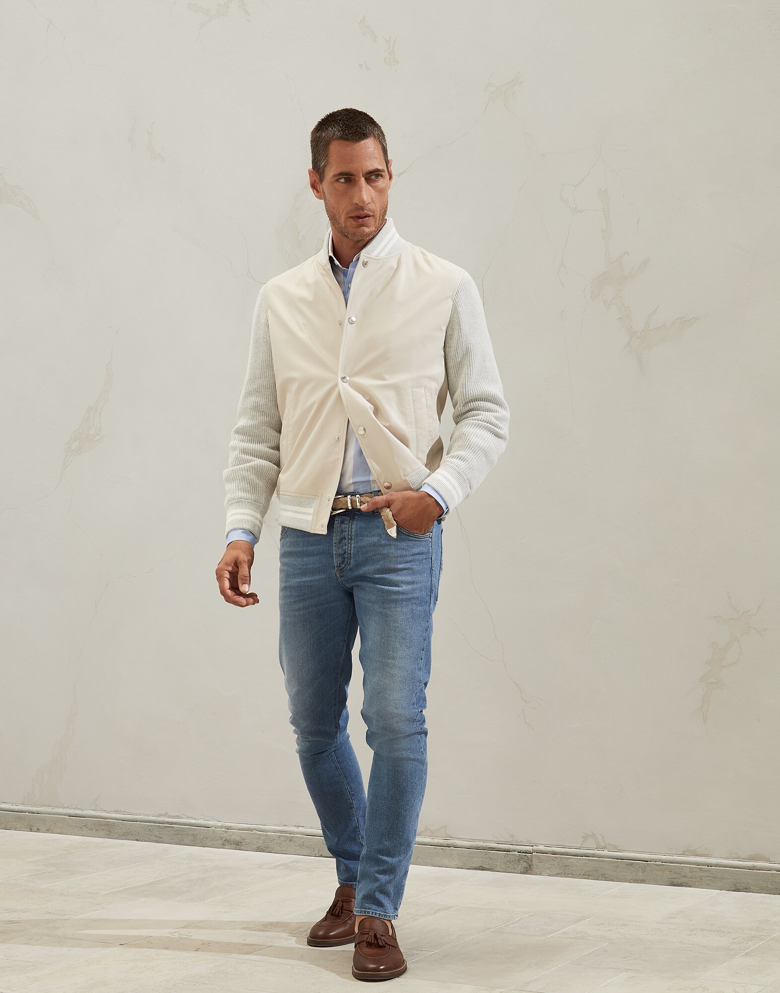 French Collar Shirt - Full look