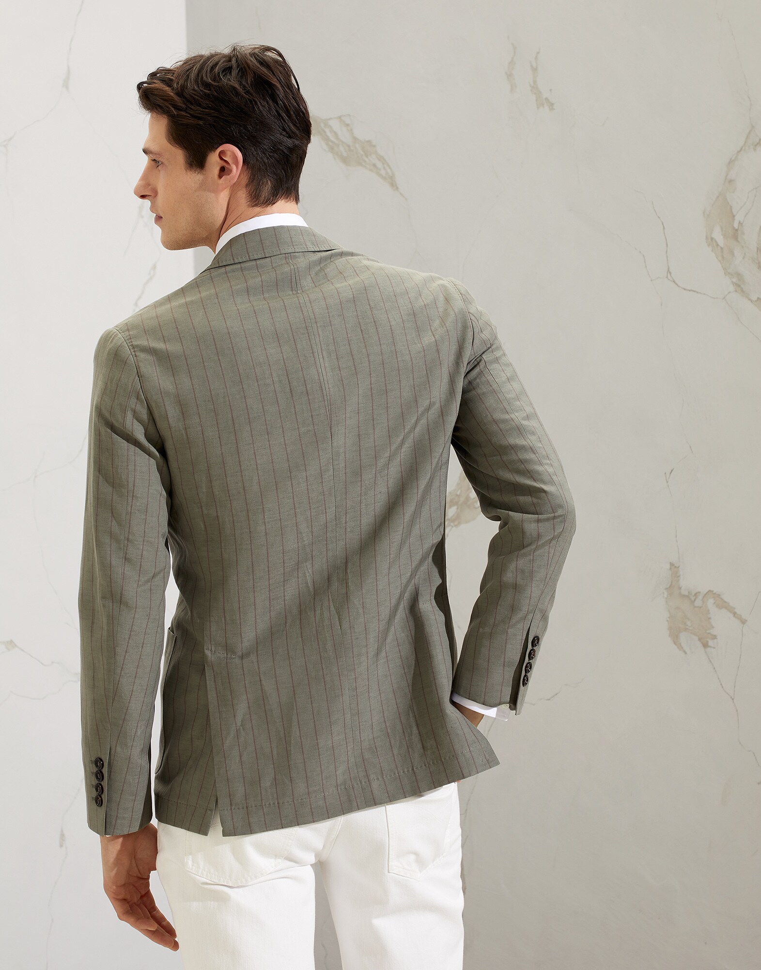 Single Breasted Blazer - Back view