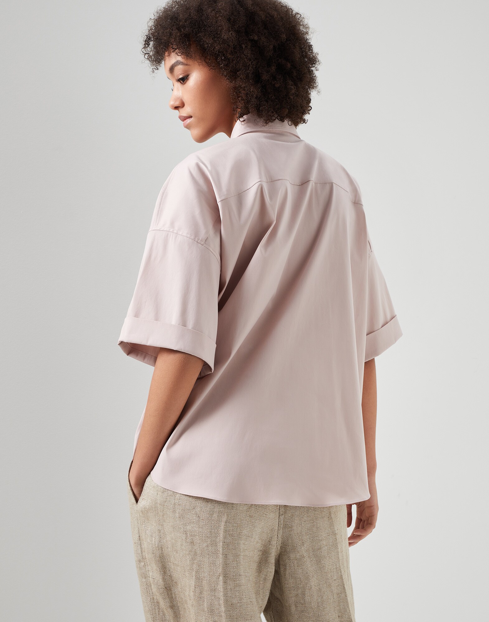 Cotton Shirt - Back view