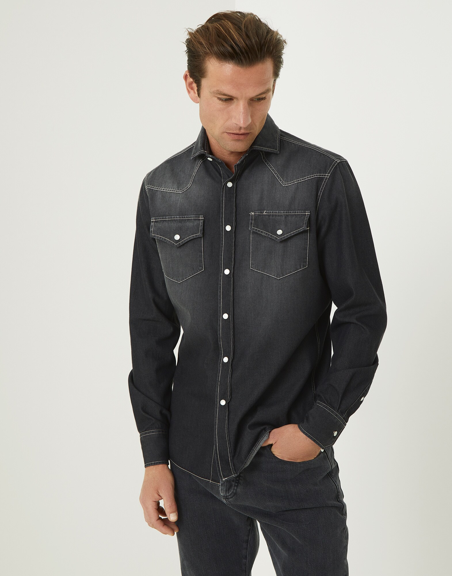 Denim Shirt - Front