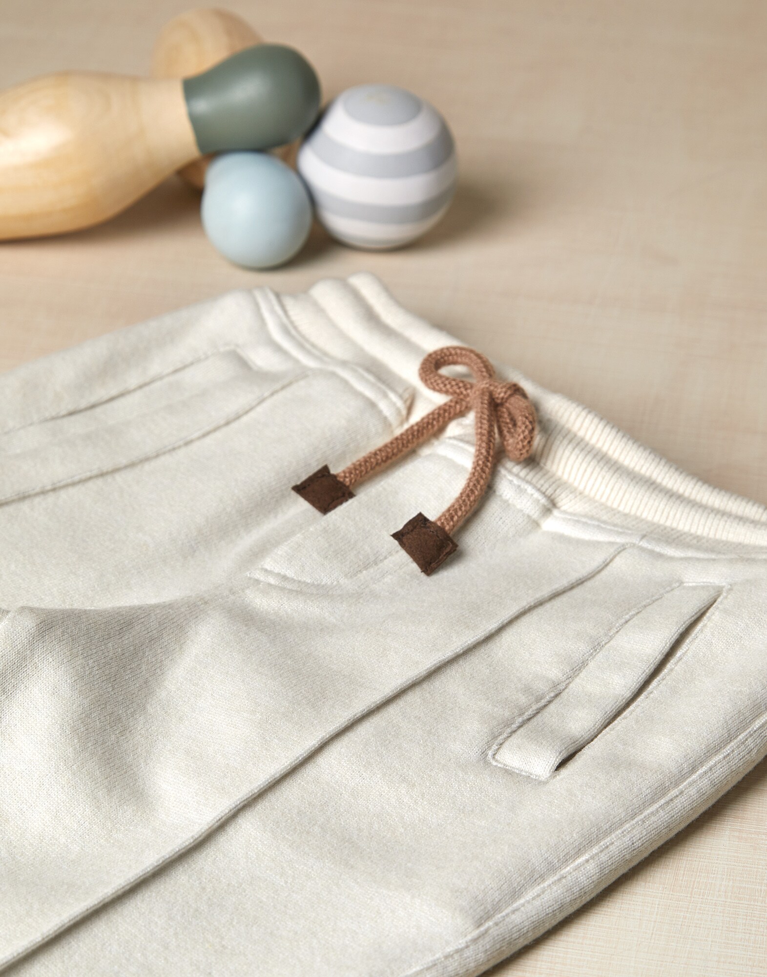 Trousers Ivory Boy 2 - Brunello Cucinelli
