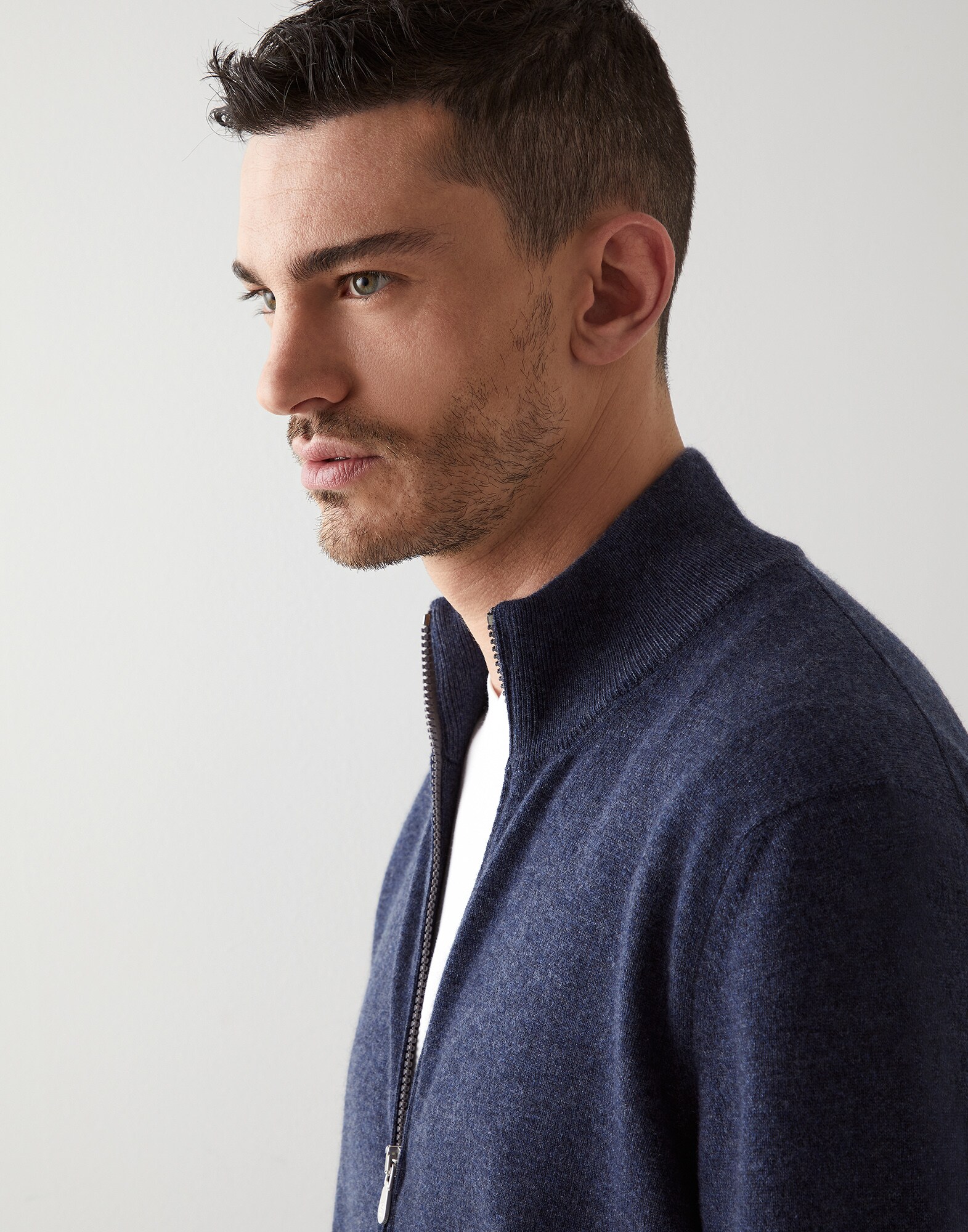 Zip-front Cardigan - Detail view